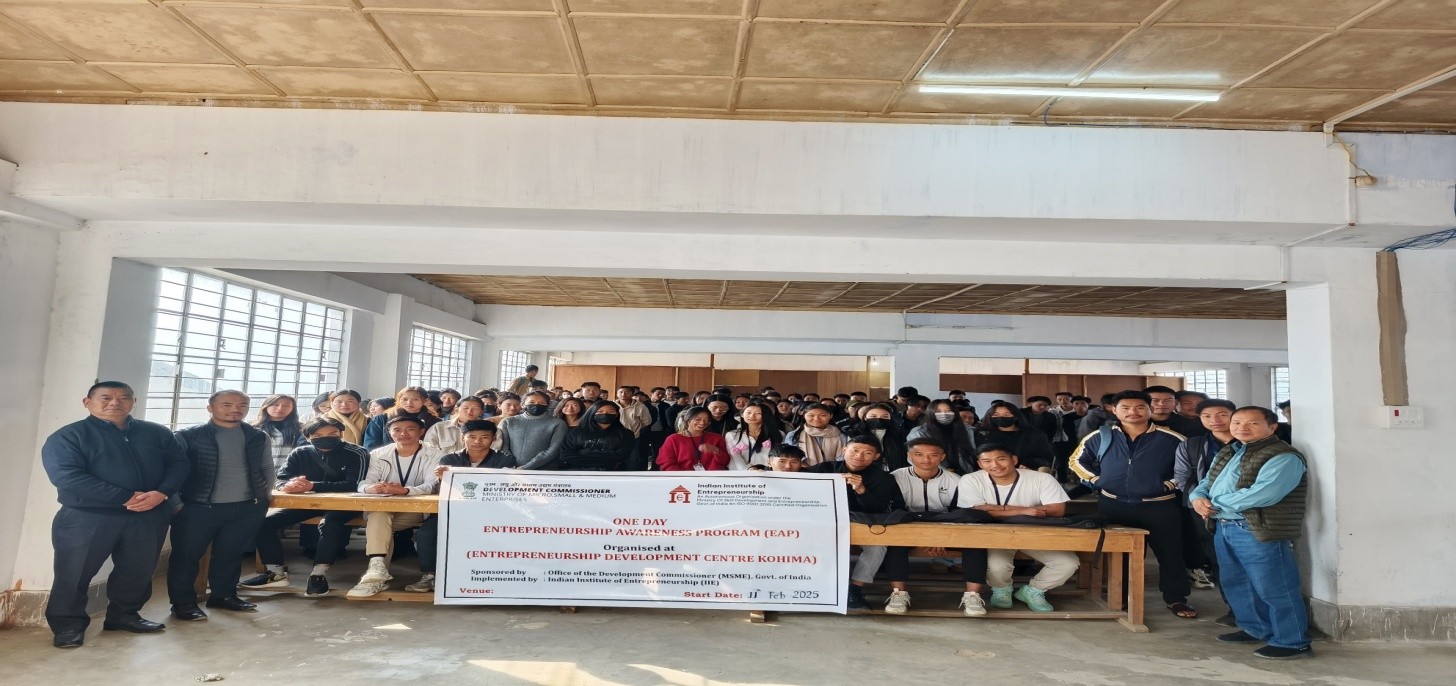 Entrepreneurship Development Centre has organized EAP on 11th Feb 2025 at EDC centre kohima